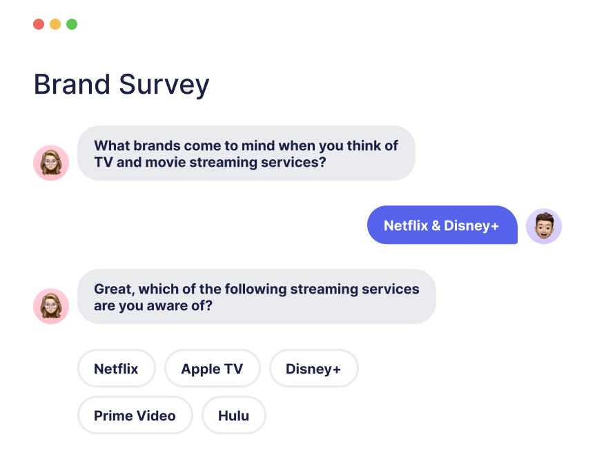 Brand tracking survey